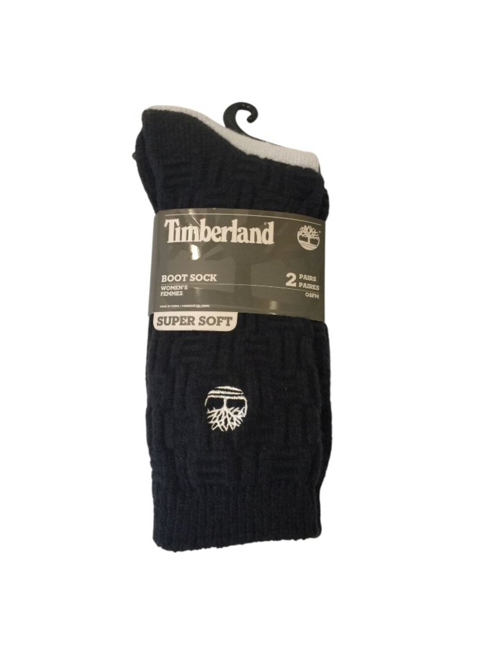 Timberland Ladies Boot Socks OSFM Super Soft Charcoal Gray